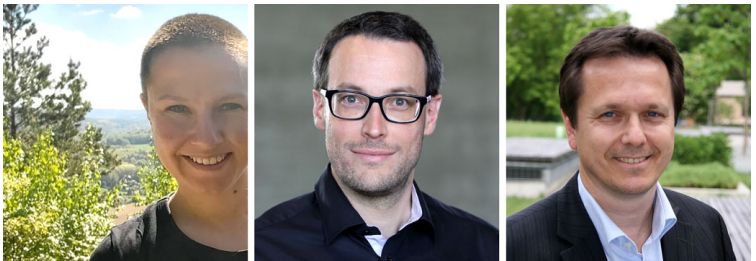 From left to right: Justina Stark, Ivo Sbalzarini and Michael Brand.
