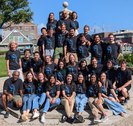 The 2024 Embryology cohort. Top row (left to right): Lucrezia Ferme, Vivek Ramalingam, Louise Dagher. Second row (left to right): Yuchuan Miao, Angelo Arrigo, Cliff Rostomily, Ekasit Sonpho, James Hammond, Jakke Neiro, Fjodor Merkuri, Paul Maier. Third row (left to right):  Tatjana Piotrowski, Marc Trani Bustos, Roy Chen, Amanda Powell, Maya Pahima, Verena Kaul, Alexandra Lion, Frederic Zimmer, Kaitlyn Abshire, Stanley Marjenberg. Bottom row (left to right): Athula Wikramanayake, Kate McCluskey, Virgínia Andrade, Arushi Gupta, Francisca Espinoza Romero, Ruth Styfhals, Chaitra Prabhakar, Erica Lin.