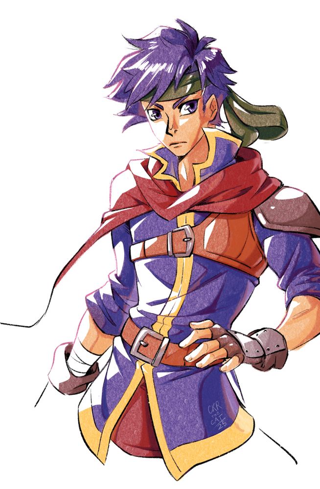 A coloured bust of Ike from Fire Emblem: Path of Radiance