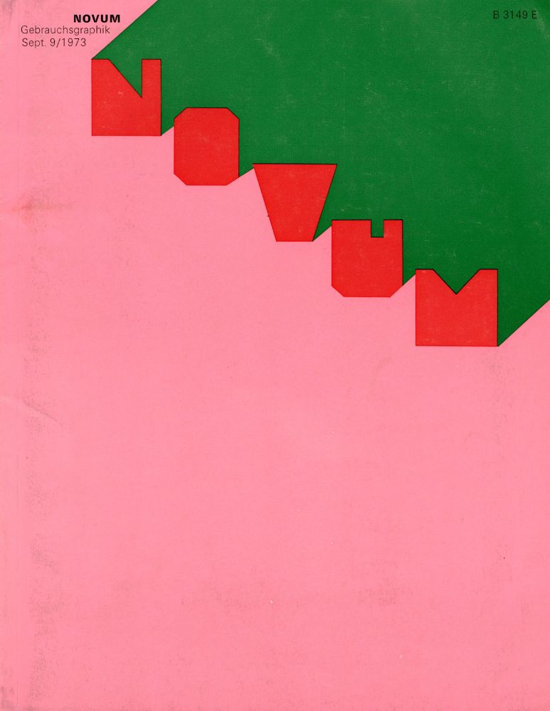 Novum Gebrauchsgraphik, September, 1973.
