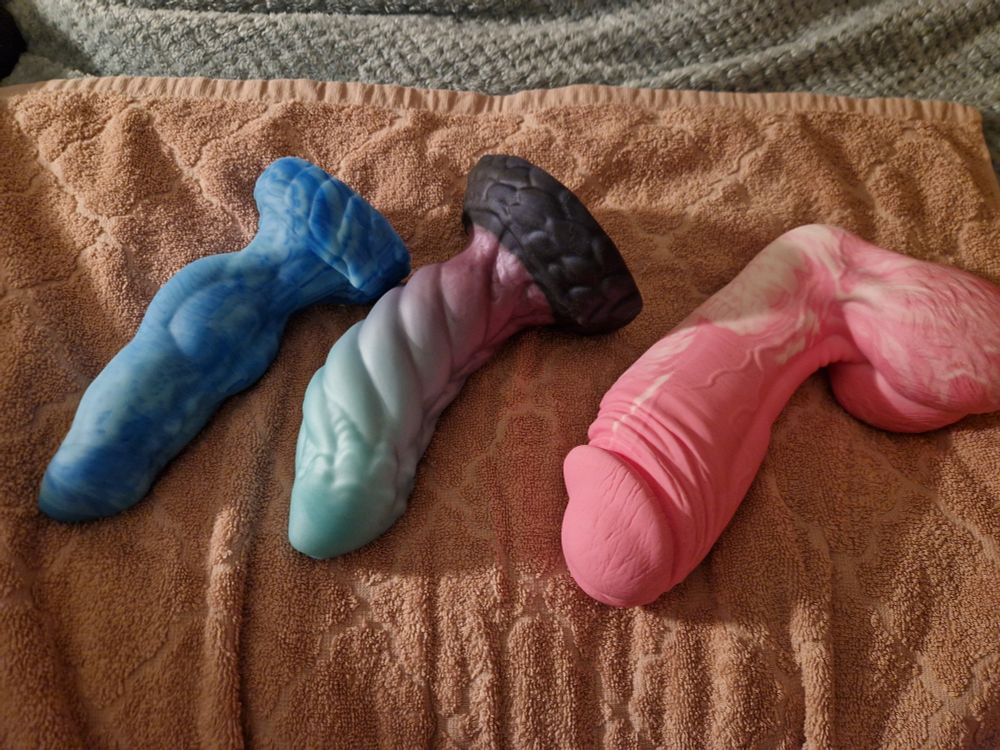 Three silicone sculptures