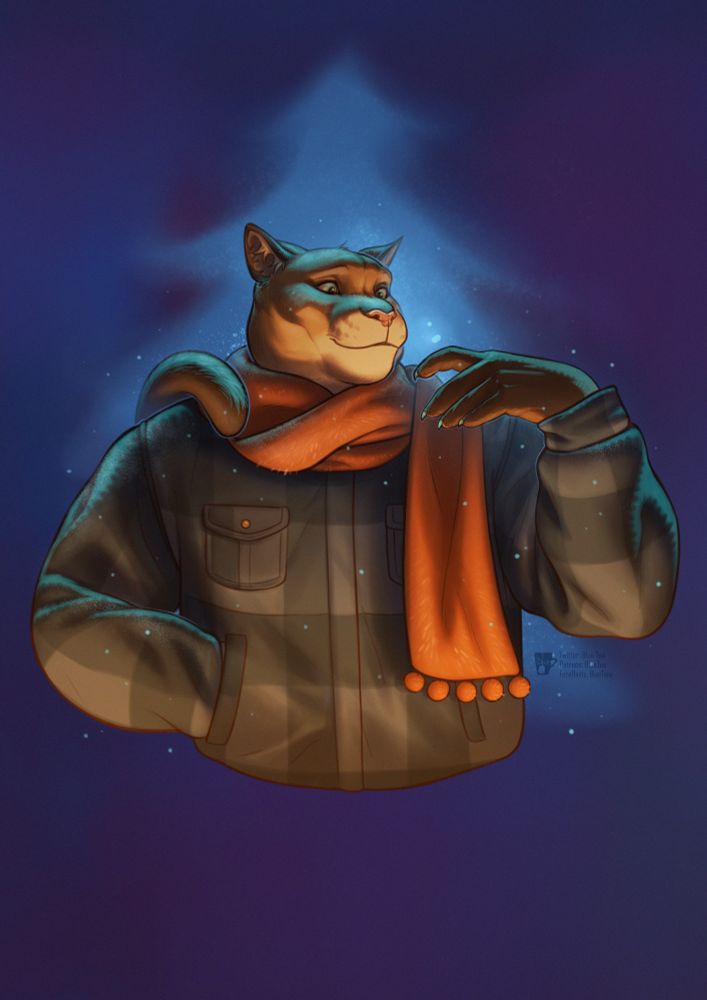 Me! Wearing a flannel shirt and a red scarf c: