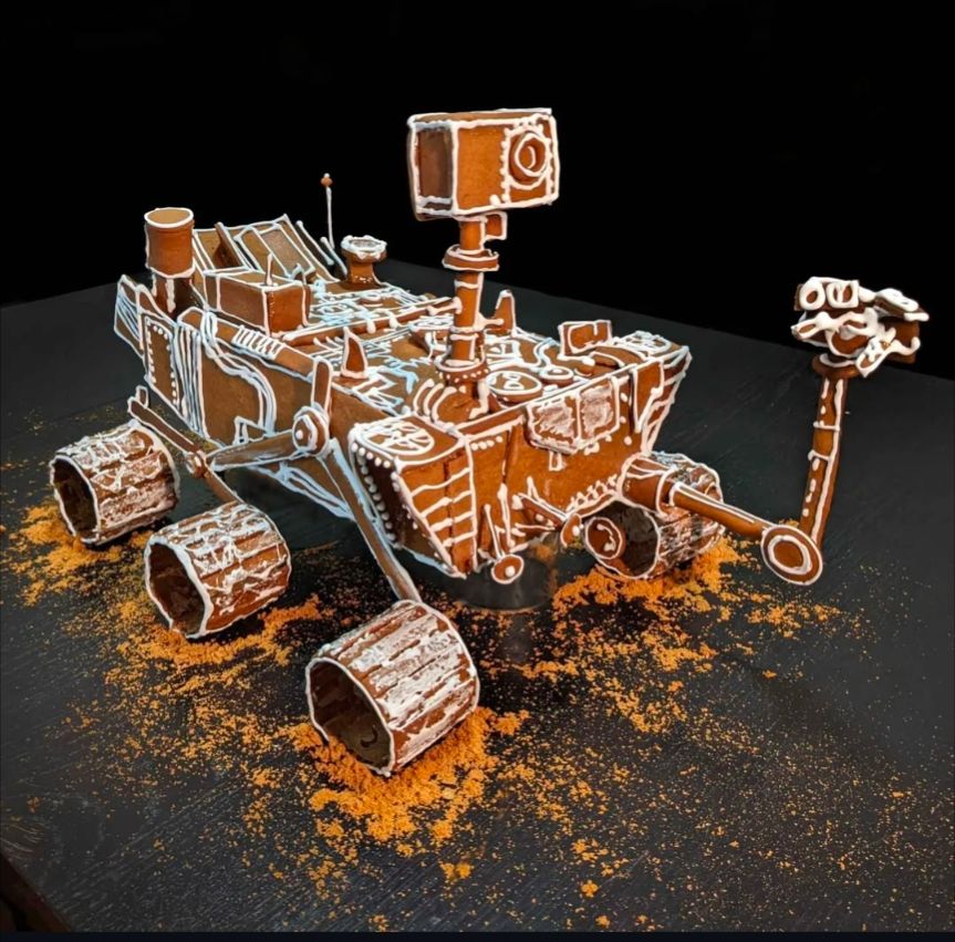 Gingerbread mars rover
