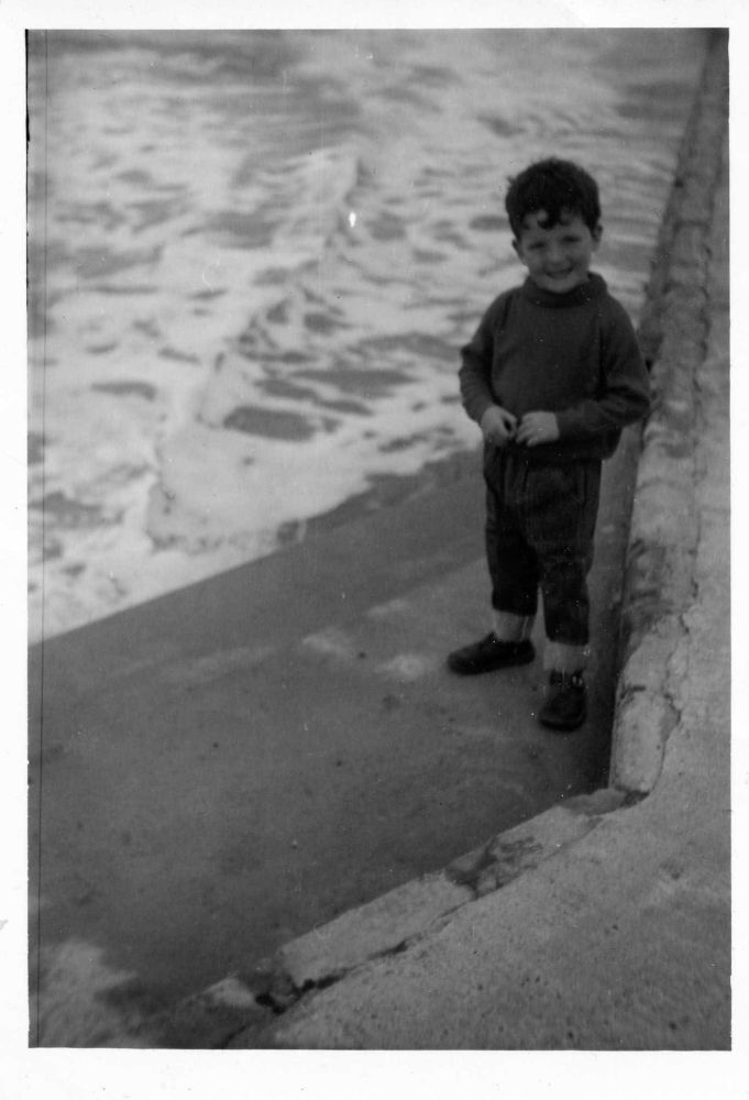 A 4 year old rocker on Clacton seafront in 1969.
