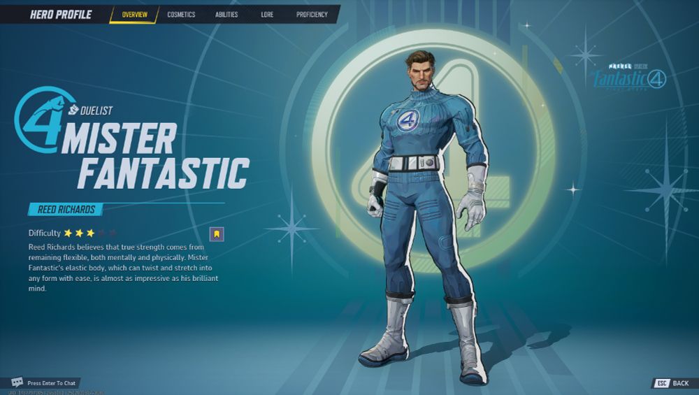 Reed Richards skin from Fantastic Four: First Steps in Marvel Rivals