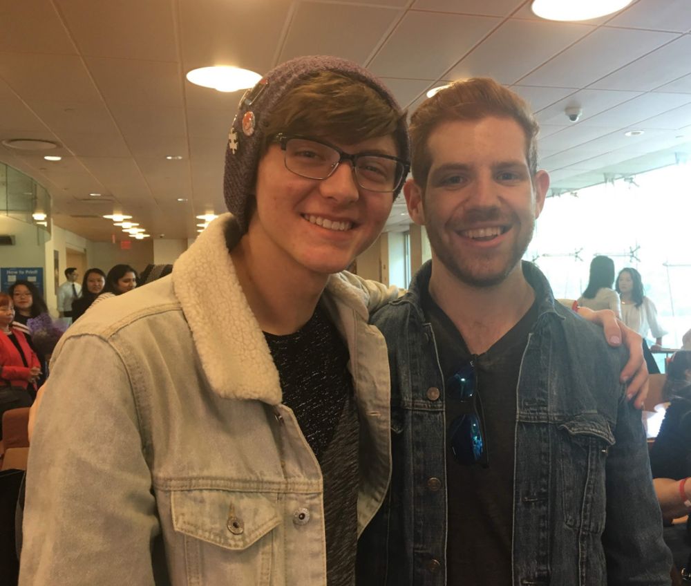 A photo of me meeting Adam Katz back in 2019.