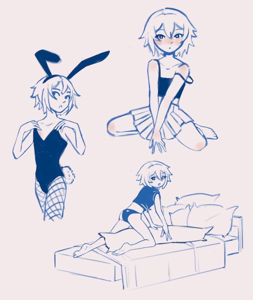 Bunny outfit Sleif, Skirt Sleif, Body pillow fan Sleif