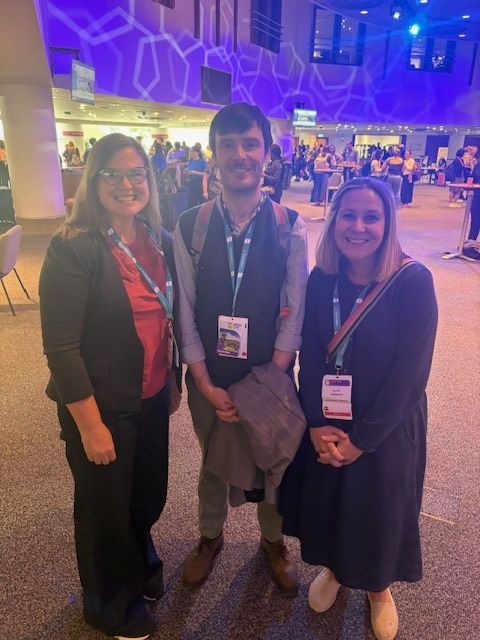 Juliet Harrison (right) with former colleagues, Amy Flanders-Milligan (Head of Research Support and Administration at Saïd Business School, Oxford University) and Gearoid O Faolean, Licensing Manager at JISC