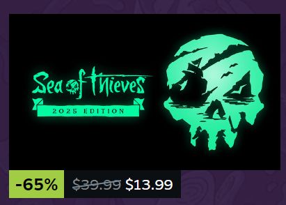 A photo of the Sea of Thieves listing on Steam. 
