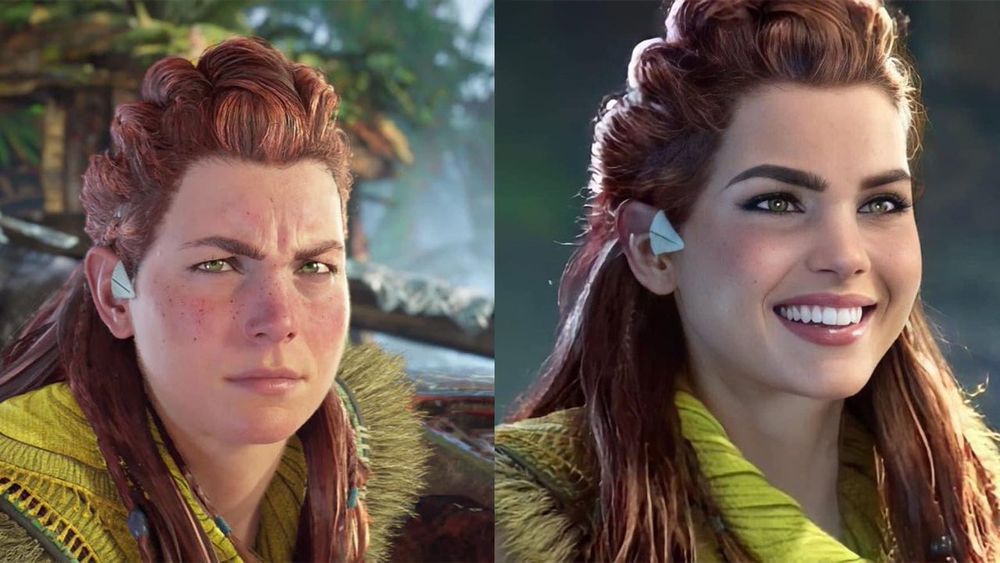 The yassified Aloy meme. 