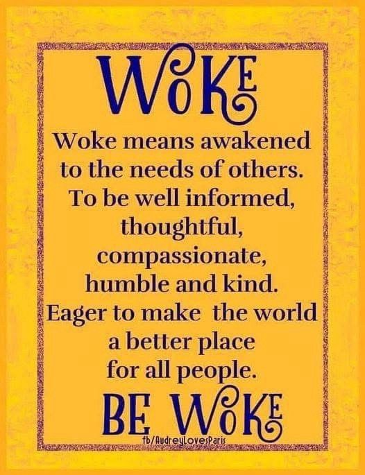 WOKE definition poster 