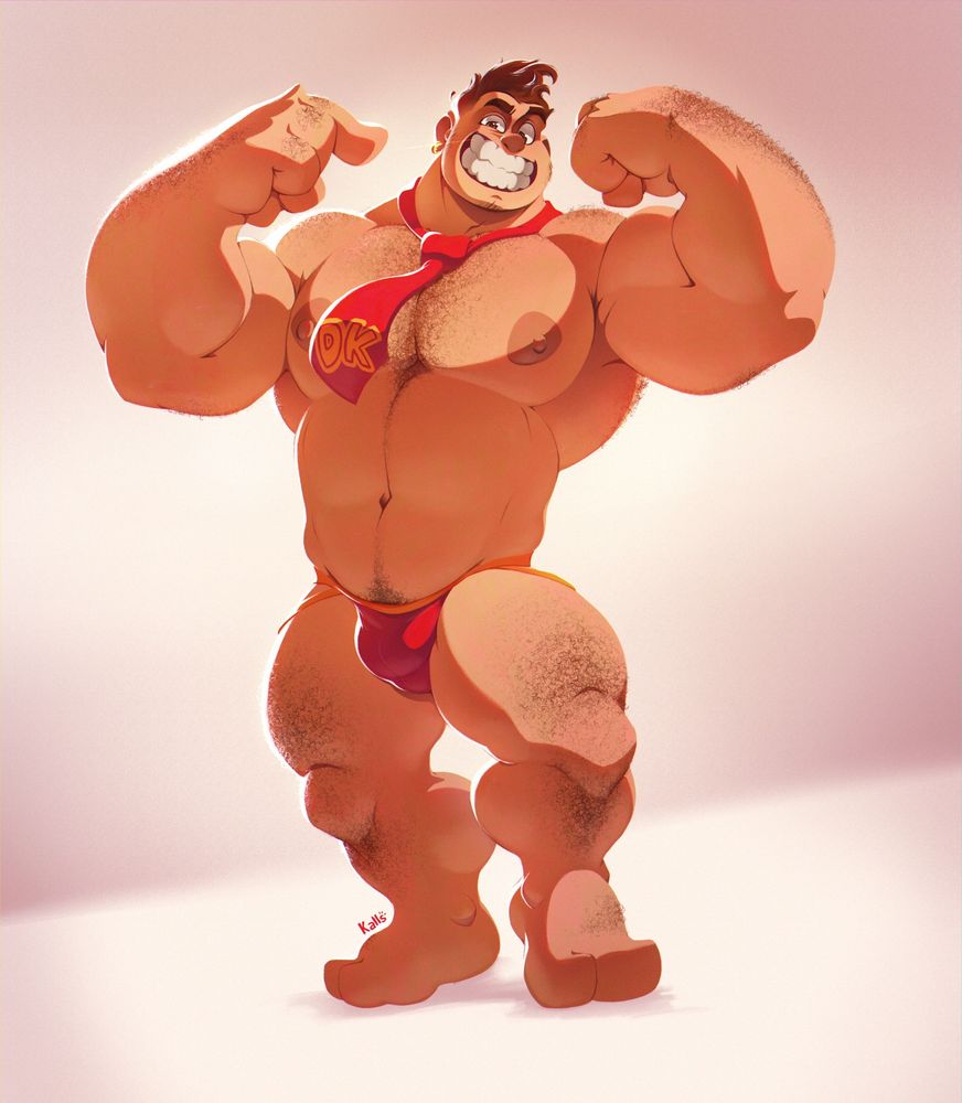 arte digital 

versão humanixada do personagem donkey kong