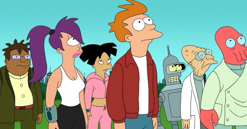The characters from Futurama