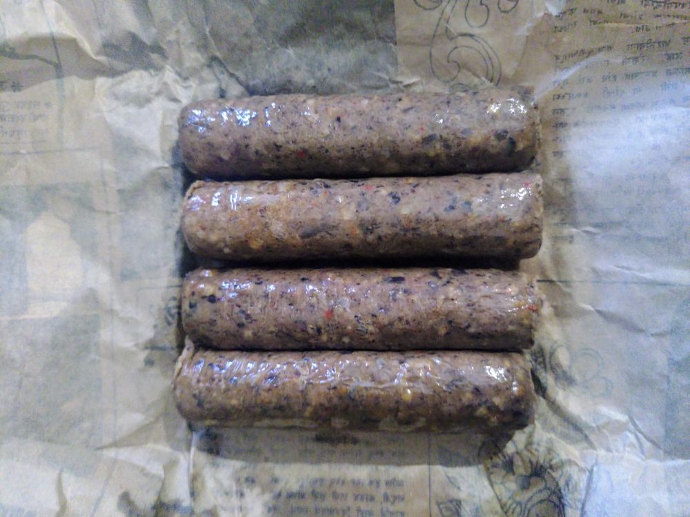 Four Vegan sausages - specially developed for Dishoom with Chef Neil Rankin