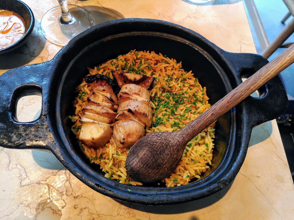 BBQ King Oyster Mushroom & Brazilian Carrot Rice
