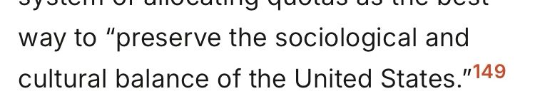 way to "preserve the sociological and cultural balance of the United States."149