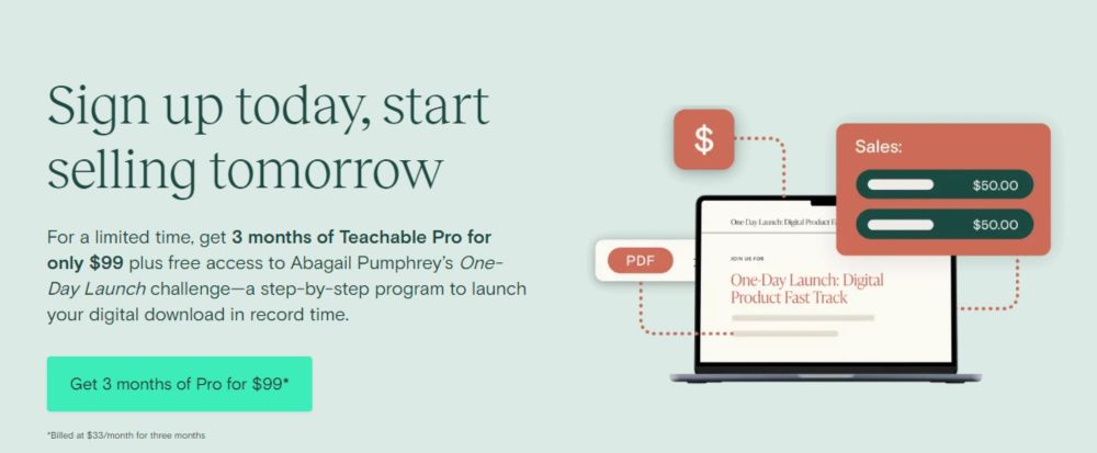 Unlock the Power of Teachable Pro: Get 3 Months for Just $99 and Launch Your Digital Product Today