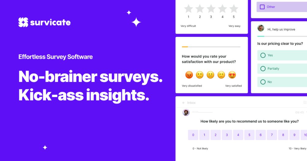 Survicate: Effortless Survey Software