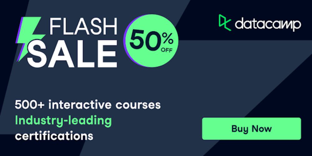 Last Chance! Get 50% Off Data and AI Skills at DataCamp – Flash Sale Ends Sept 26th