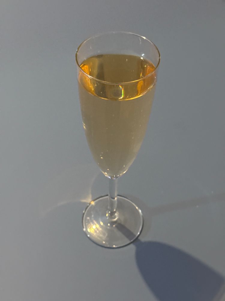 Glass of champagne. 