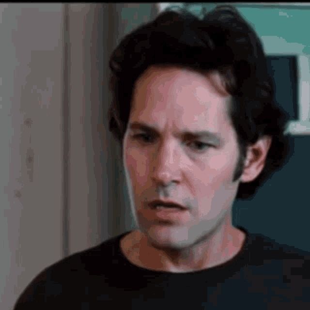 GIF shows actor Paul Rudd, scrunching his face in disgust.