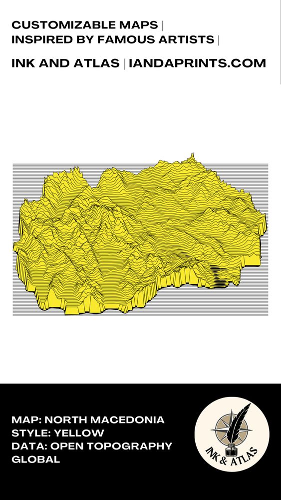 North Macedonia Country Map