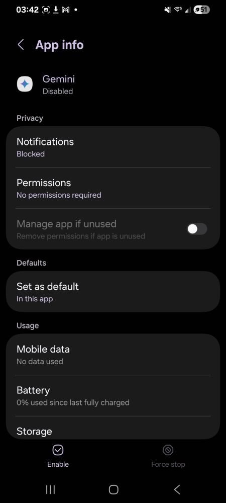 GOOGLE GEMINI THAT I CAN'T UNINSTALL