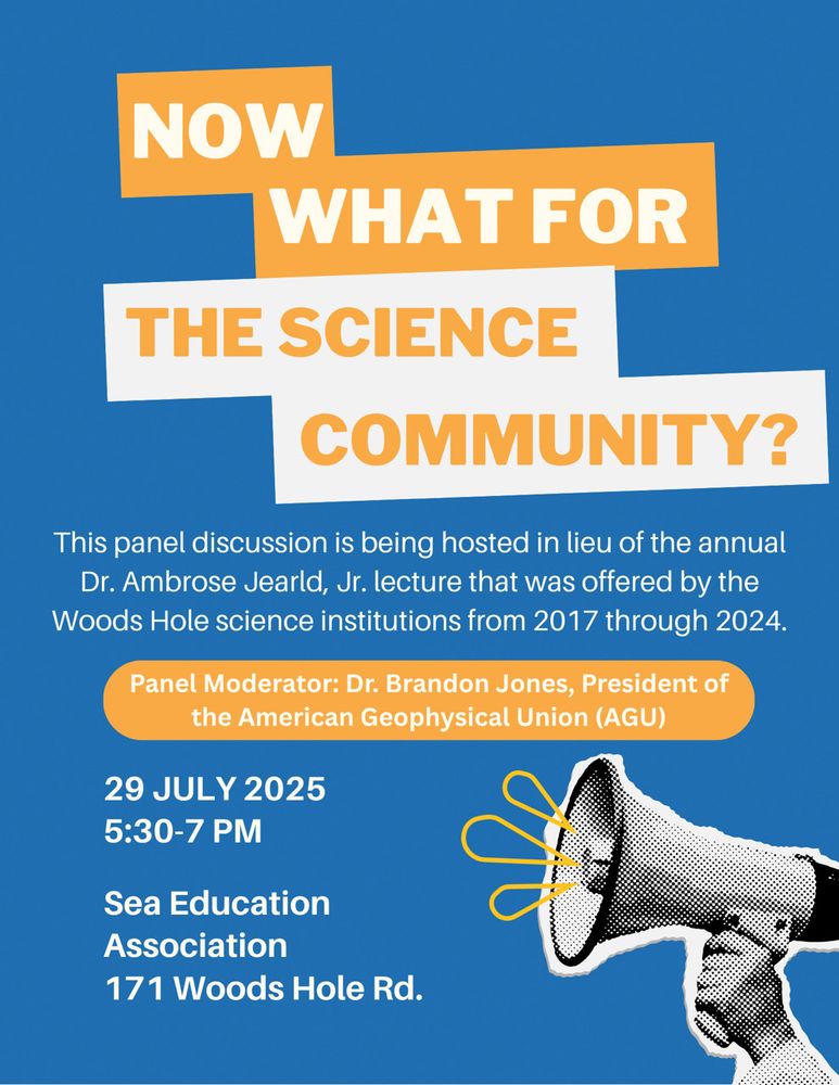 Flyer for an upcoming panel that will discuss how to move forward with diversity and inclusion work in the current environment. The panel will be hold on July 29 at 5:30 at the Sea Education Association in Woods Hole. 