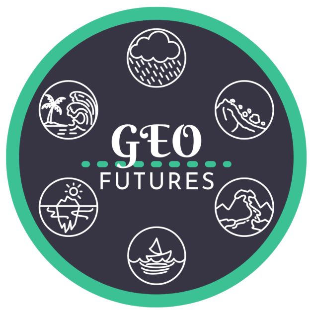 Logo for GeoFutures program. 