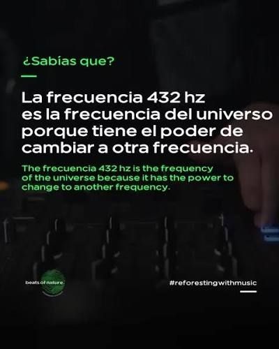 ¿Sabías que? La frecuencia 432 hz es la frecuencia del universo porque tiene el poder de cambiar a otra frecuencia.