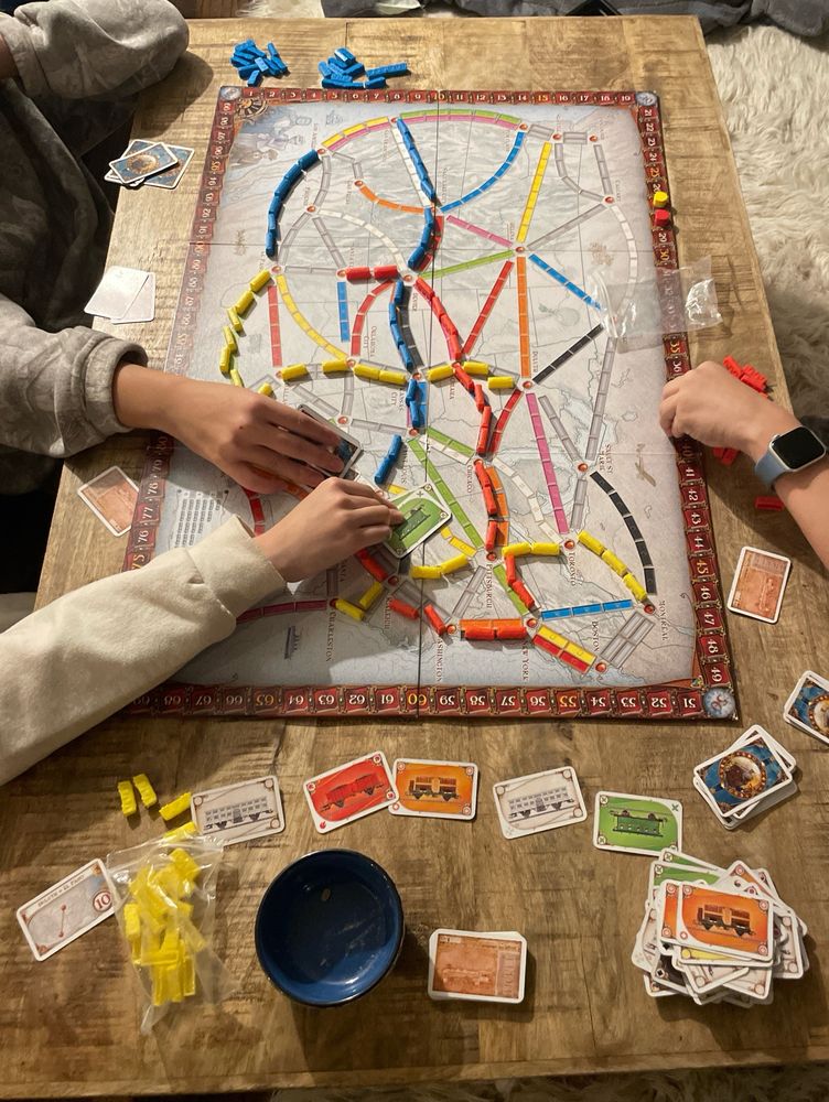 Going to bed two hours past my bedtime because, unlike my teen and tween and their friends, I’m not on Thanksgiving break and have to sleep. But my mama heart is full as they play board games, eating snacks, deep into the night. 