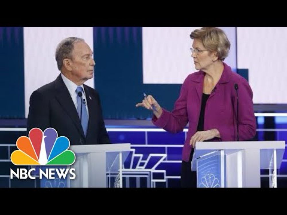 Elizabeth Warren attacks 'arrogant billionaire' Michael Bloomberg over treatment of women | NBC News