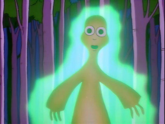 Mr. Burns as the alien 
