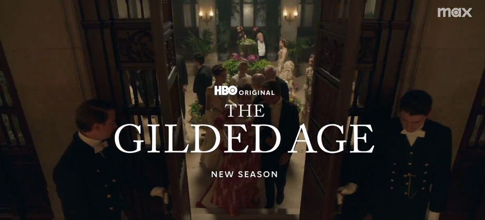 HBO promo advertising a new season of "The Gilded Age"