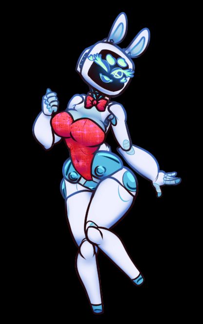 Stream wearing her bunnysuit modified to her softbody orientation. She is giving a welcome smile to the viewer as she swings into an inquiring pose, sending a wink with a little heart missive.