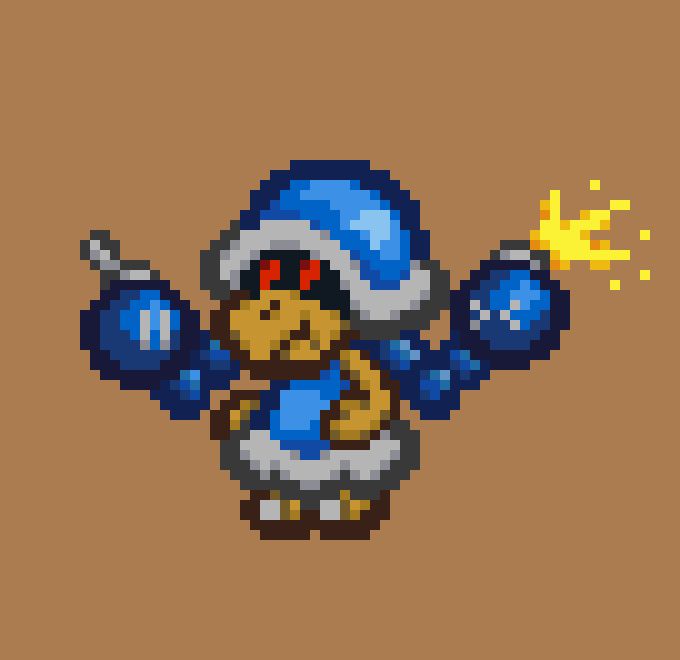 buzzy beetle from mario pixel art