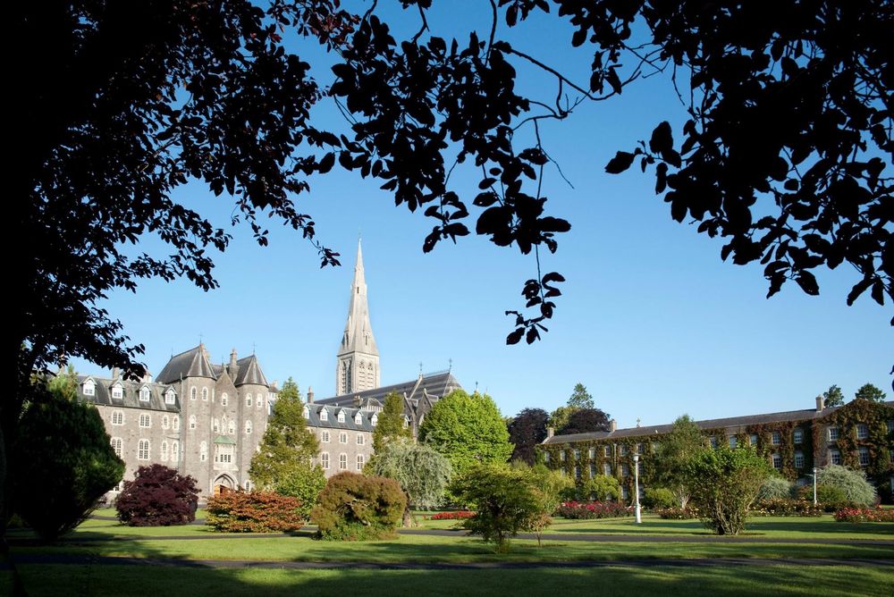 19th C accommodation blocks around a lawn