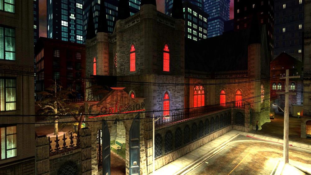 The exterior of Club Confession from VTM Bloodlines