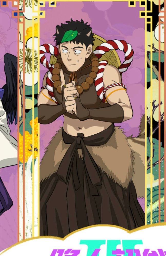 An edited version of Serizawa from the newest Mob Psycho 100 merch, where he’s wearing Tanuki-themed attire. His torso and arms are slightly larger, and his jaw is rounded a bit.