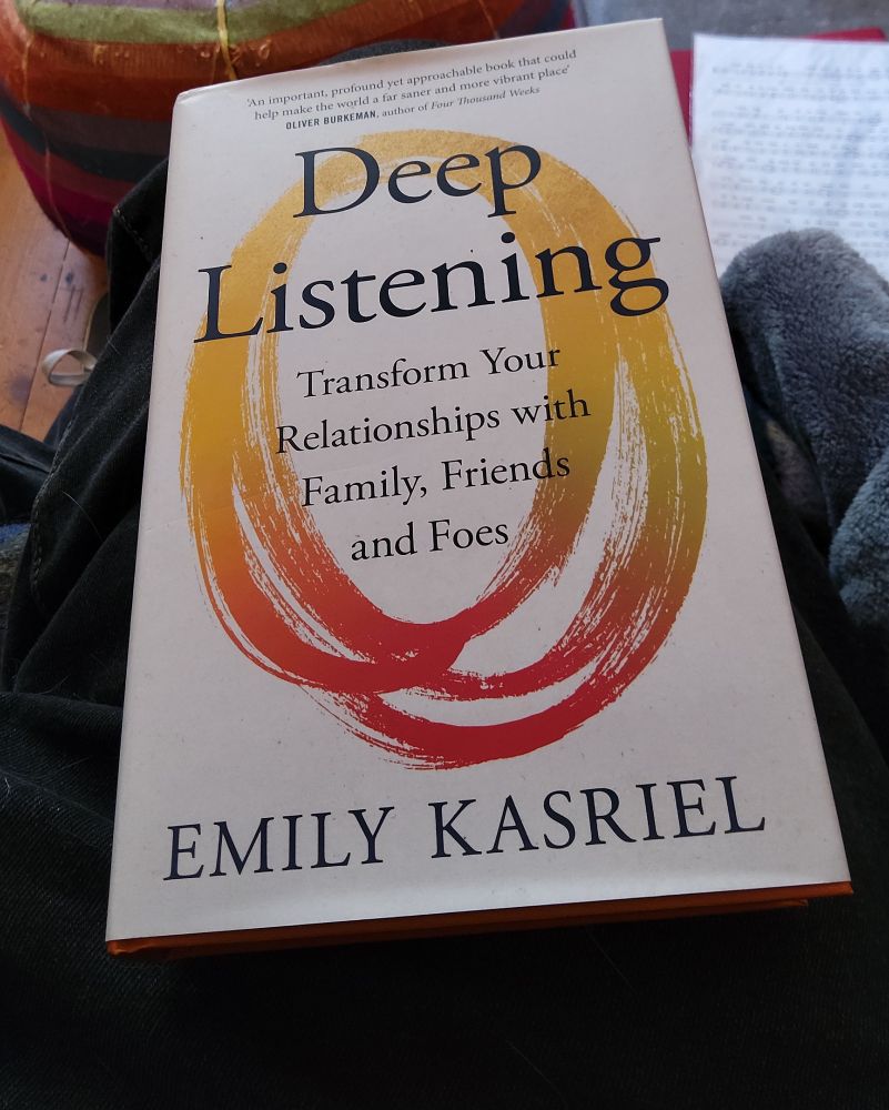 I've just started reading this.
Training in what I've called Active Listening is vital for members of Citizen's Assemblies, so I'm excited to see what she says about it.