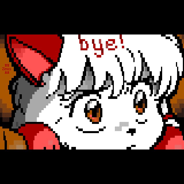 A red-eyed white cat(girl) with bangs stares in surprise