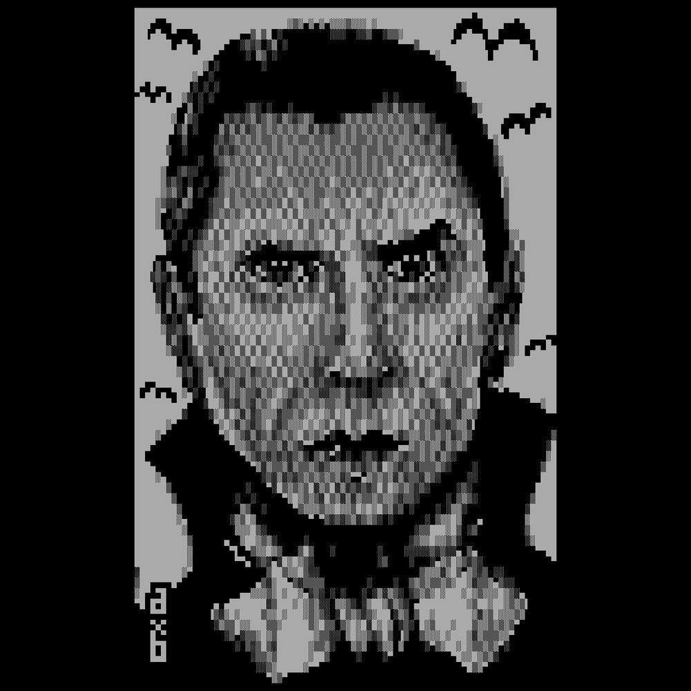 A Transylvanian nobleman fixes the viewer with a magnetic stare and a raised eyebrow.  In the background, bats flitter.