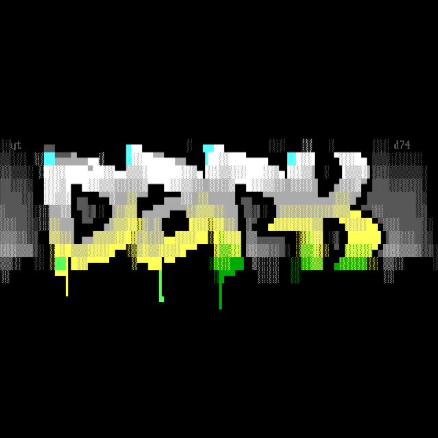 Backed by a dark grey bar, above and below it nothing but terminal darkness, a jaunty white logo stands reading Dark, dripping a glowing green fluid from the letters' lower strokes.