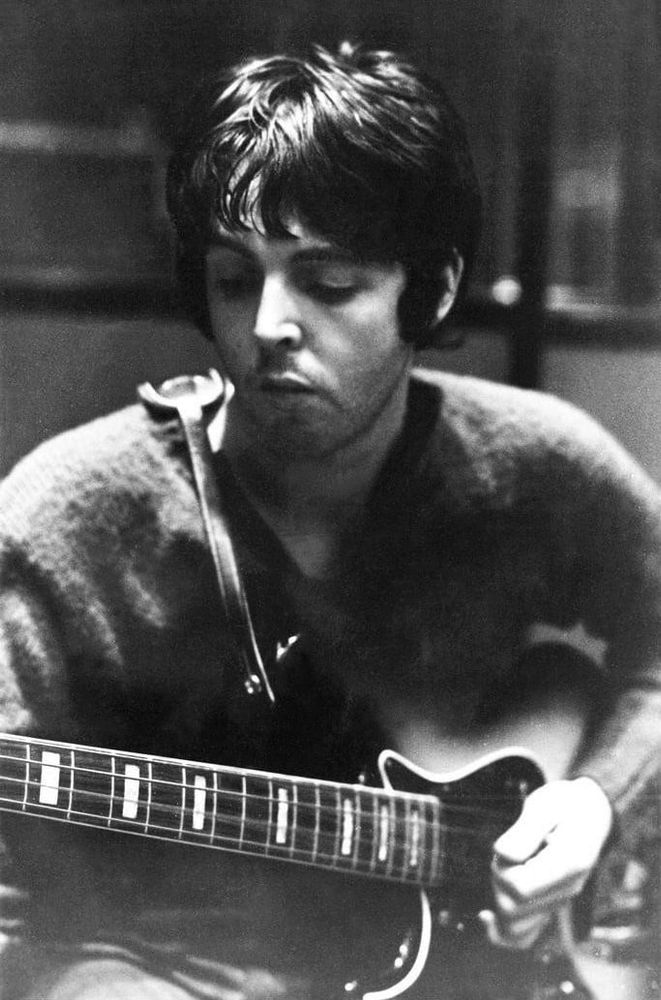 Paul McCartney, 1 August 1968 The #Beatles White Album sessions 📷Tony Bramwell
