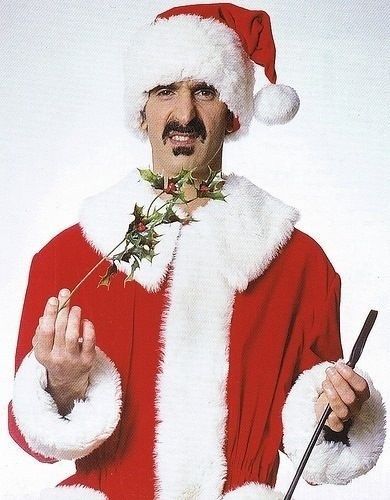 Frank Zappa dressed as Santa