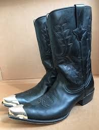 Metal tupped cowboy boots