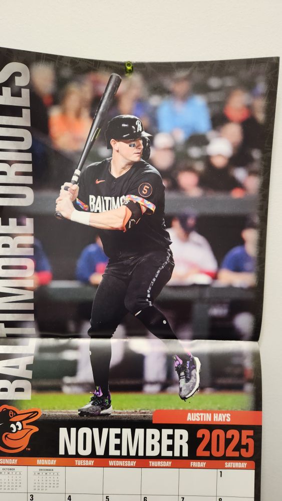 Austin Hays in an Orioles uniform, a team he has not played for in 466 days