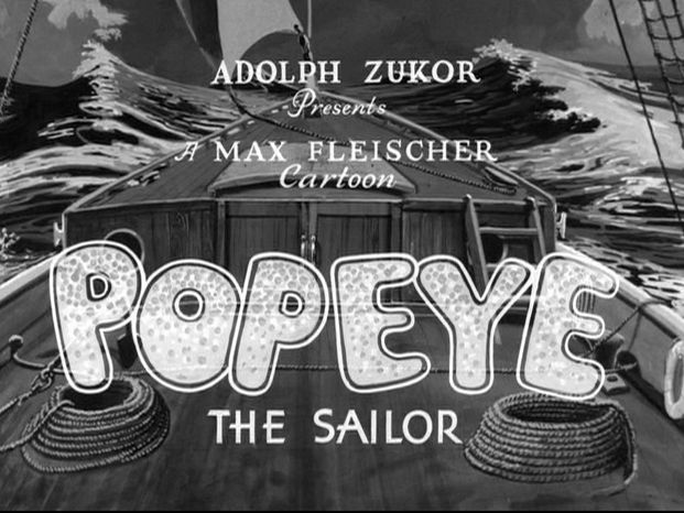 Still of the old Popie cartoon title card 