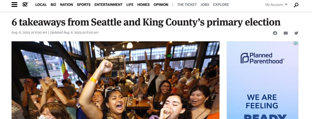 Seattle Times headline: 6 takeaways from Seattle and King County's election