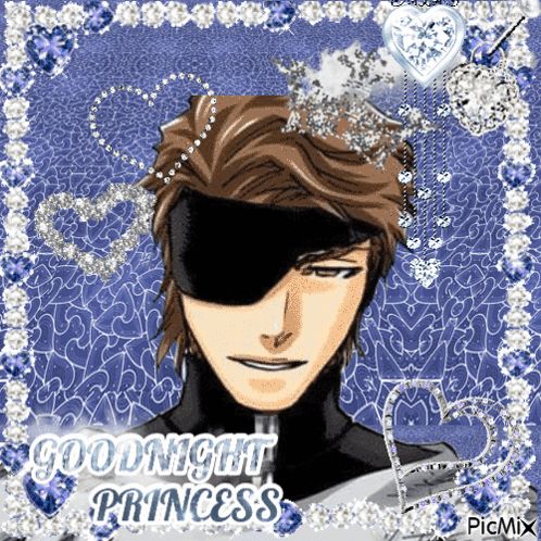 a picture of a man with a crown on his head and the words goodnight princess on the bottom